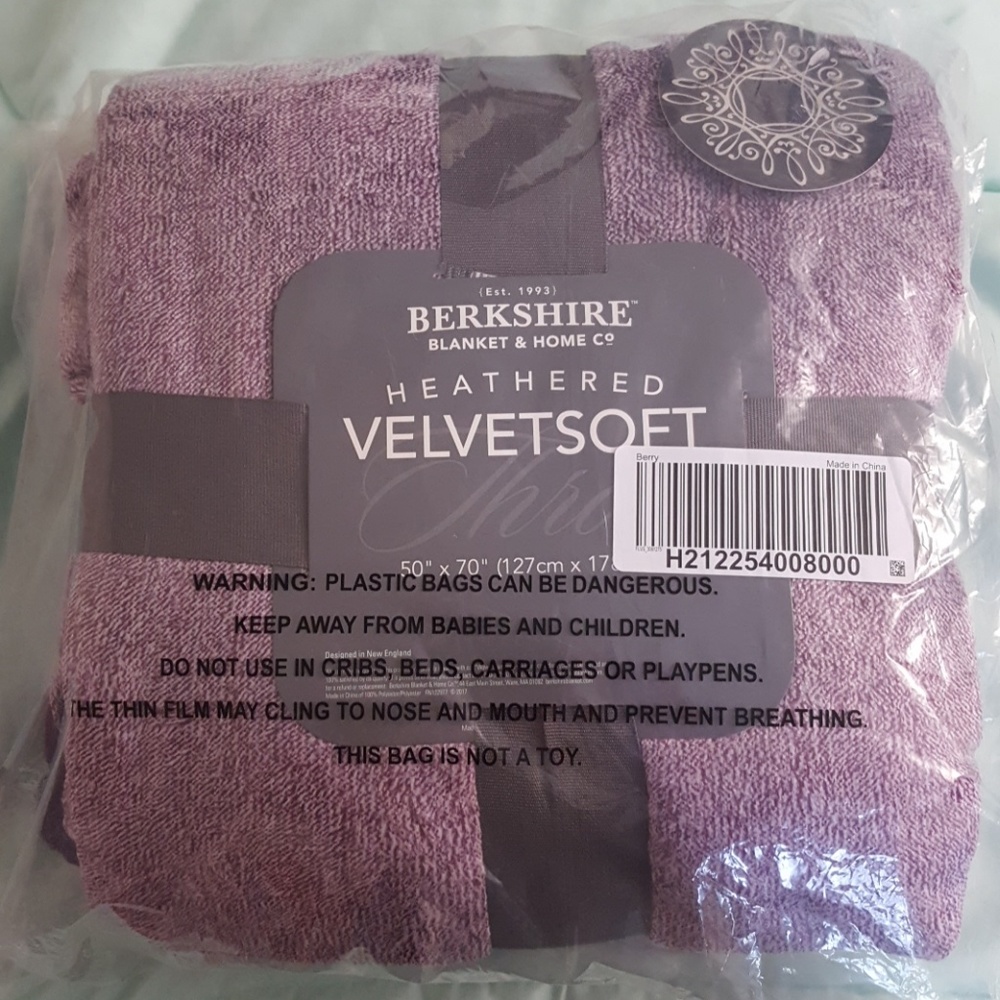 TWO-PACK of Super Soft Purple Throws- NWT